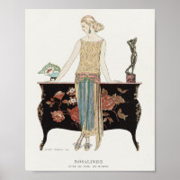 Art Deco 1922 Barbier Fashion Illustration