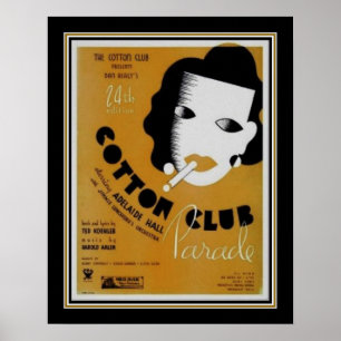 Art Deco 1934 Cotton Club Parade Poster