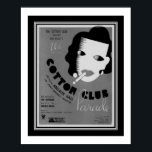 Art Deco 1934 Cotton Club Parade Poster<br><div class="desc">1934,  Art Deco,  black,  white,  and gray sheet music cover poster for "Cotton Club Parade."</div>