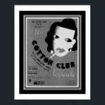 Art Deco 1934 Cotton Club Parade Poster<br><div class="desc">1934,  Art Deco,  black,  white,  and gray sheet music cover poster for "Cotton Club Parade."</div>