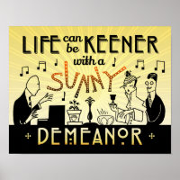 Art Deco 20s Retro Sunny Demeanor Inspirational