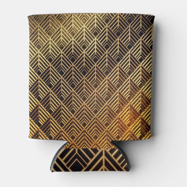 Art Deco: 3D Fashion Background. Can Cooler (Front)