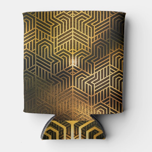 Art Deco 3D Illustration, Advertisement Wallpaper. Can Cooler (Front)