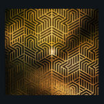 Art Deco 3D Illustration, Advertisement Wallpaper. Poster<br><div class="desc">3D illustration Background for advertising and wallpaper in art deco and fashion party scene. 3D rendering in decorative concept. Art Deco fantasy in 3D illusion. Golden patterns create an opulent and elegant atmosphere. Art Deco Fashion Party Scene: 3D Rendering Background. diamond, gatsby, pattern, background, party, abstract, flower, decor, wedding, fashion,...</div>