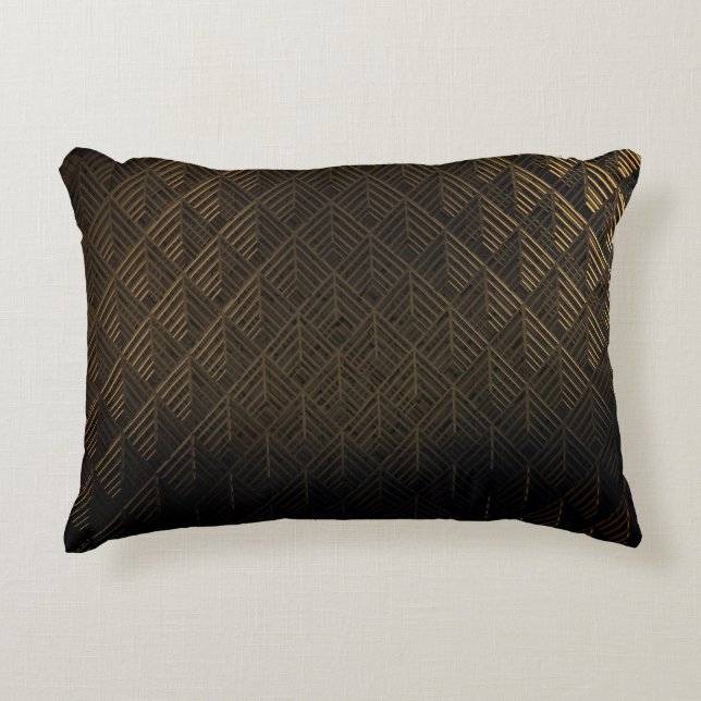 Art Deco 3D Illustration Background Decorative Cushion (Front)