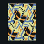 Art Deco Abstract  (39) Postcard<br><div class="desc">Jazz Age Art Deco Geometric Abstract Cards,  Gifts - please feel free to customise these any way you want.  Geometric abstract insects,  florals,  bold colourful shapes</div>