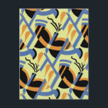 Art Deco Abstract  (39) Postcard<br><div class="desc">Jazz Age Art Deco Geometric Abstract Cards,  Gifts - please feel free to customise these any way you want.  Geometric abstract insects,  florals,  bold colourful shapes</div>
