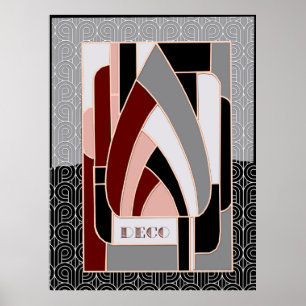 Art deco Abstract Design Poster