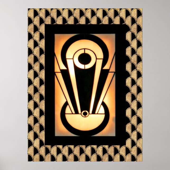 Art Deco Abstract Design Poster (Front)