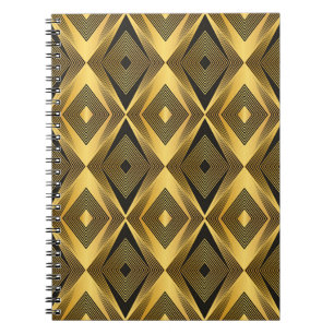 Art Deco: Abstract Geometric Background Notebook