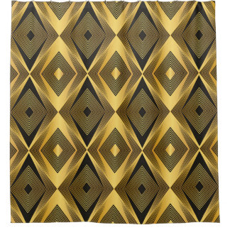 Art Deco: Abstract Geometric Background Shower Curtain