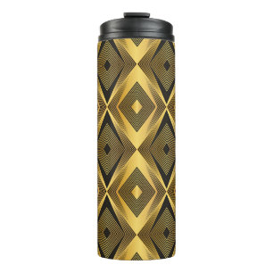 Art Deco: Abstract Geometric Background Thermal Tumbler
