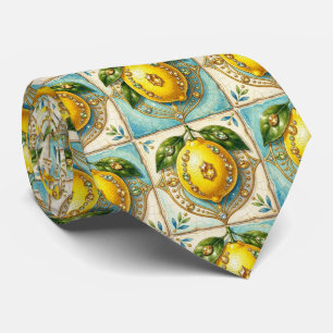 Art Deco Amalfi Lemon Mediterranean DIamonds Tie