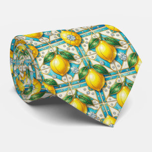 Art Deco Amalfi Lemon Mediterranean DIamonds Tie