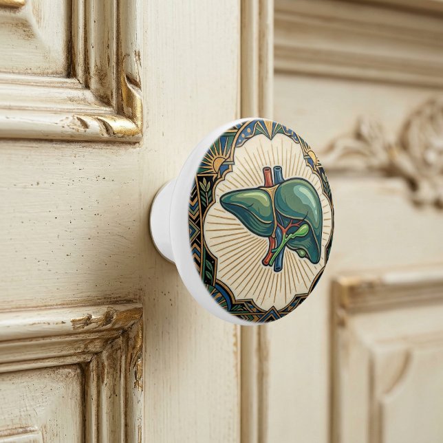 Art Deco Anatomical Liver Ceramic Knob (Creator Uploaded)