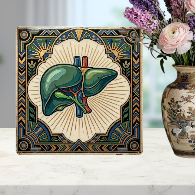 Art Deco Anatomical Liver Tile (Creator Uploaded)
