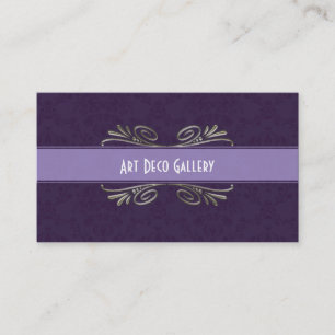 Art Deco and damask business cards