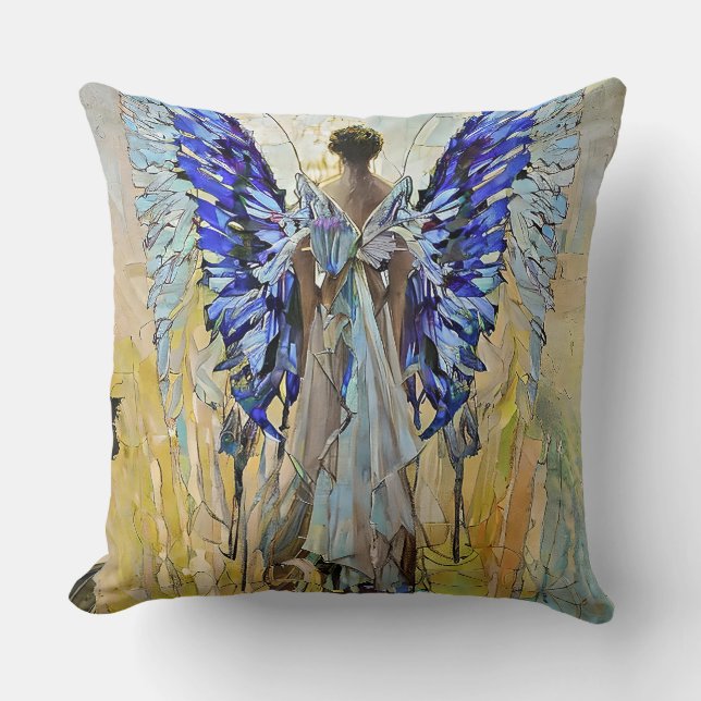 art deco angel cushion (Front)