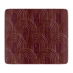 Art Deco Arches   Elegant Modern Vintage Scallop Cutting Board
