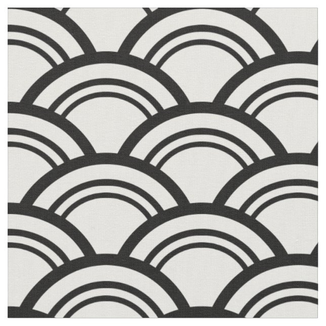 Art Deco Arches Fabric (Close Up)