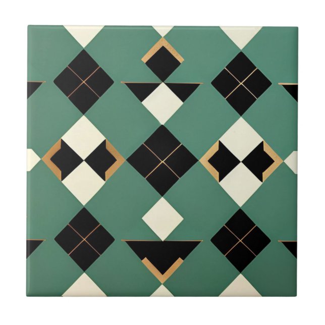 Art Deco Argyle Tile (Front)