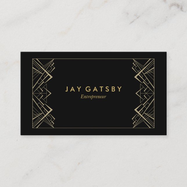 Art Deco/Art Nouveau Business Card (Front)