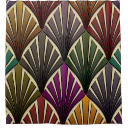 Art deco,art nouveau,fall shower curtain