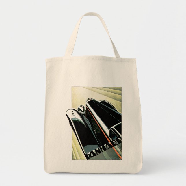 Art Deco Automobile Tote Bag (Front)