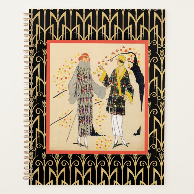  Art Deco Autumn Fashionistas Planner (Front)