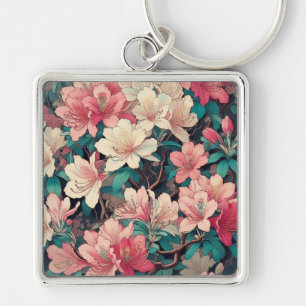 Art Deco Azalea Keychain