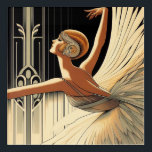Art Deco Ballerina Wall Art<br><div class="desc">Perfect for the Art Deco ballerina lover!</div>
