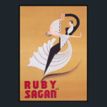 Art Deco Ballroom Dancers Vintage Dance Poster<br><div class="desc">Art Deco Ballroom Dancers Vintage Dance Poster.</div>