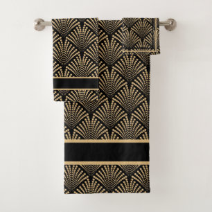 Art Deco Bath Towel Set