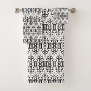 Art Deco Bath Towel Set