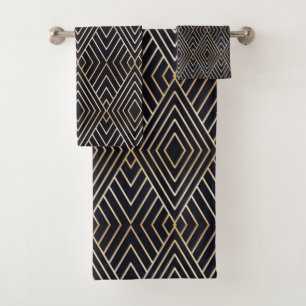 Art Deco Bath Towel Set