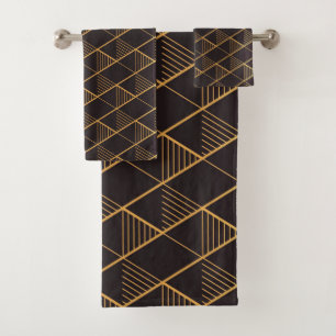 Art Deco Bath Towel Set