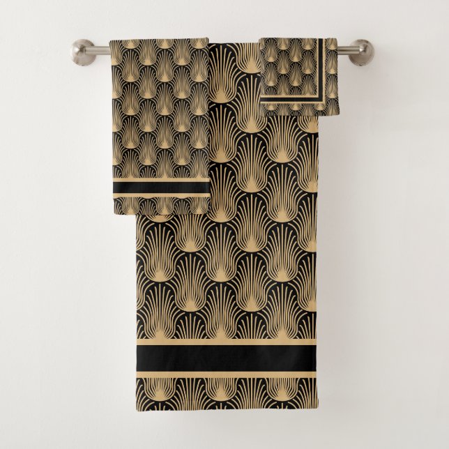 Art Deco Bath Towel Set (Insitu)
