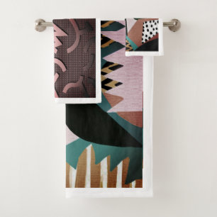 Art Deco Bath Towel Set