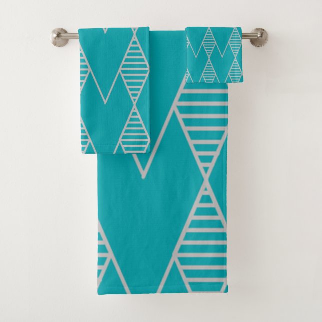 Art Deco Bath Towel Set (Insitu)