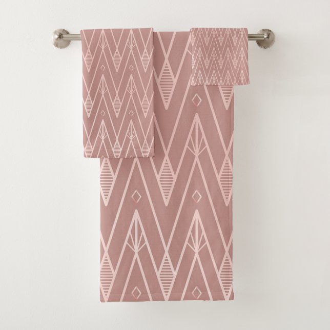 Art Deco Bath Towel Set (Insitu)