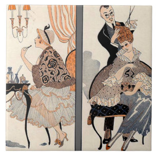 Art Deco Beauty  Tile