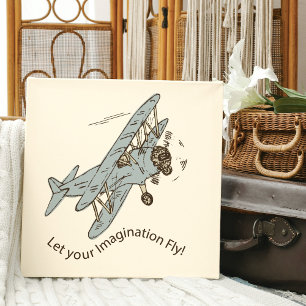 Art Deco Bi-planes - let your imagination fly. Canvas Print