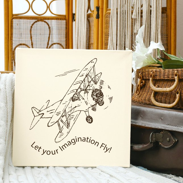 Art Deco Bi-planes - let your imagination fly. Canvas Print (Creator Uploaded)