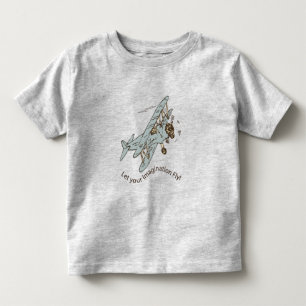 Art Deco Bi-planes - let your imagination fly. Toddler T-Shirt