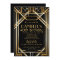 Art Deco Birthday Invitation Roaring 20s