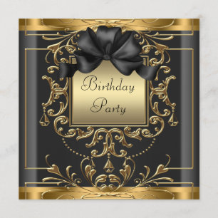 Art Deco Birthday Party Invitation
