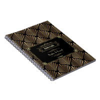 Art Deco Black Gatsby 1920s Style Wedding Planner