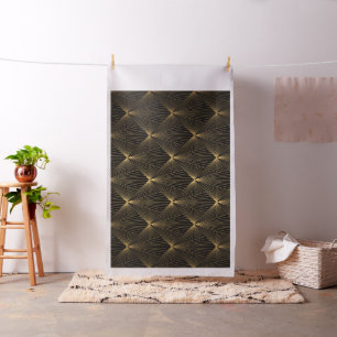 Art deco,black gold,chic,elegant,pattern,classy,tr fabric