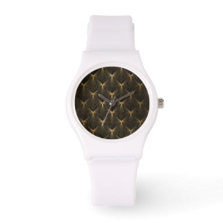 Art deco,black gold,chic,elegant,pattern,classy,tr watch