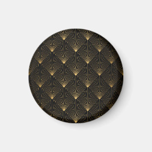 Art Deco: Black Gold Elegance. Magnet
